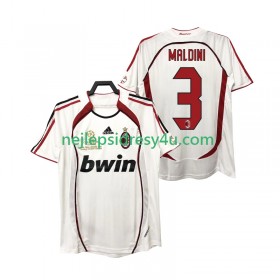 Fotbalový Dres AC Milán MALDINI 3 2006 2007 Retro Venkovní